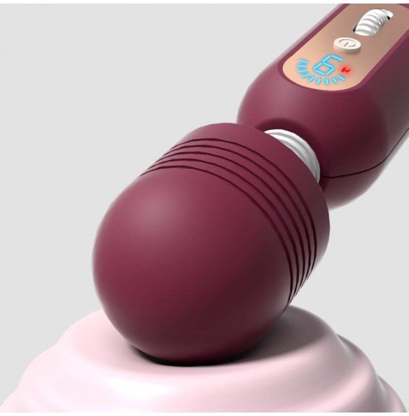 MizzZee - ORO AV Wand Heating Vibrator Massager (Chargeable - Violet)